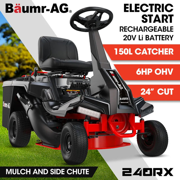 BAUMR-AG 24" Electric Ride On Lawn Mower